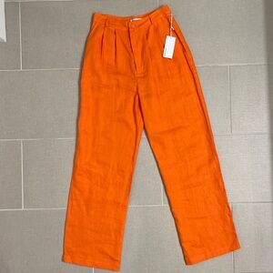 NWT Reformation Vesta Linen Pant 4